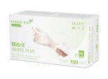 Einmalhandschuhe Medi-Inn® PS Nitril White Plus, für links/rechts, puderfrei, nicht steril, allergikergeeignet, Größe XL, Nitril, weiß, 100 Stück