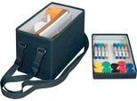Whiteboard-Zubehörtasche Nobo, mit Inhalt, magnetischer Deckel, zusammenklappbar, bis 8 kg, B 299 x T 355 x H 230 mm, Recyclingstoff, anthrazitgrau