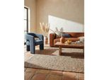 Wollteppich Boho Natur-Blau 160 x 230 cm - ERME Kadima Design