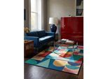 Wollteppich Geo-Patchwork Bunt 200 x 300 cm - DAHLIA Kadima Design
