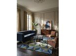 Wollteppich geometrisch Blau-Grün 160 x 230 cm - DERWENT Kadima