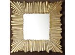 Wandspiegel Quadrat Metall Gold 75x75 cm Moderner Rahmen