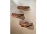 Wandregal Akazie Massivholz Modern Stil 3er Set Baumscheibe mit Baumkante