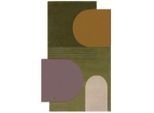 Flair Rugs , Grün , Textil , Abstraktes , rechteckig , 120x180 cm , Handmade in India, AZO-frei, Reach , für Fußbodenheizung geeignet, pflegeleicht ,