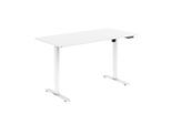 Livetastic Schreibtisch, Weiß, Metall, Holzwerkstoff, rechteckig, eckig, 80x73-123x160 cm, höhenverstellbar, Arbeitszimmer, Schreibtische, Bürotische