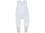 Babyschlafsack TUPTAM "Schlafsack mit Füßen Baby Ganzjahresschlafsack mit Beinen 2,5 Tog" Gr. 116, wolke stern mond umstülpbarer fuß, Schlafsäcke, Baby, L: 122cm, Obermaterial: 100% Baumwolle CO., L:122cm
