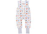 Babyschlafsack TUPTAM "Schlafsack mit Füßen Baby Ganzjahresschlafsack mit Beinen 2,5 Tog" Gr. 104, fuchs regenbogen umstülpbarer fuß, Schlafsäcke, Baby, L: 110cm, Obermaterial: 100% Baumwolle CO., L:110cm