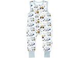 Babyschlafsack TUPTAM "Schlafsack mit Füßen Baby Ganzjahresschlafsack mit Beinen 2,5 Tog" Gr. 104, baustelle bagger traktor raupe, Schlafsäcke, Baby, L: 110cm, Obermaterial: 100% Baumwolle CO., L:110cm
