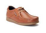Base London Event Leren Heren Tan Veterschoenen