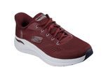 Skechers Arch Fit 2.0 Lestur Textiel Heren Bordeaux Sneakers