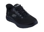 Skechers Arch Fit 2.0 Lestur Textiel Heren Zwarte Sneakers
