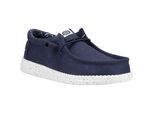 HEYDUDE Wally Canvas 100% Katoen Heren Navy Bootschoenen