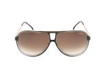 Carrera bruine gradiëntlens, zwarte detail gouden zonnebril