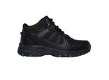 Skechers Leren wandelschoenen voor heren met Hillcrest-logo (Zwart)
