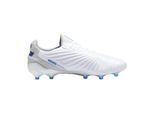 Puma Heren King Ultimate Stevige Grond Voetbalschoenen (Wit/blauw/grijs)
