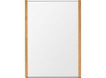 moedel Wandschild LMH DIN A4, Hochformat, individuell beschriftbar, Klebe- oder Schraubmontage, B 221,5 x H 299,5 mm, silber/Eiche