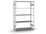 Grund-Steckregal Orion Plus, verzinkt, B 1300 x T 500 x H 2000 mm