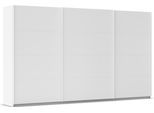 Kleiderschrank OTTO HOME "Mehrzweckschrank Aktenschrank Möbel Mietswohnung Schlafzimmer AVOLA", weiß (alpinweiß, leisten weiß), B:360cm H:229cm T:62cm, Holzwerkstoff, Schränke, Kleiderschrank, mit eleganten Zierleisten in Chrom, Schwarz oder Weiß MADE IN GERMANY