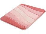 Badematte KLEINE WOLKE "Ocean, Badvorleger, Badezimmer Teppich" Gr. 2, lila (malve), H:21mm, Kunstfaser, Badematten, Badematte, Badteppich, Wellen Design, mit Farbverlauf, Hoch-Tief Effekt, waschbar
