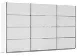 Kleiderschrank OTTO HOME "Mehrzweckschrank Aktenschrank Möbel Mietswohnung Schlafzimmer AVOLA", weiß (alpinweiß, leisten chrom), B:360cm H:210cm T:62cm, Holzwerkstoff, Schränke, Kleiderschrank, mit eleganten Zierleisten in Chrom, Schwarz oder Weiß MADE IN GERMANY