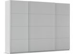 Schwebetürenschrank OTTO HOME "Kleiderschrank Schrank Garderobe AGORDO mit Dekor- oder Hochglanzfront", grau (seidengrau, griffleisten alufarbig), B:315cm H:229cm T:62cm, Holzwerkstoff, Schränke, Schwebetürenschrank, in 4 Breiten und 2 Höhen MADE IN GERMANY