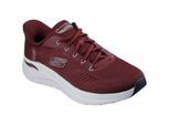Skechers Arch Fit 2.0 Lestur Textiel Heren Bordeaux Sneakers
