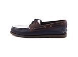 Sperry Authentic Original 2 Eye Leren Heren Bootschoenen In Marineblauw/Wit/Bruin
