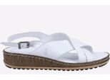 Hush Puppies Elena Cross Over Wedge Sandalen LEER Dames