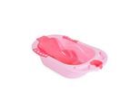 Cangaroo Babybadewanne Larissa 89 cm, herausnehmbarer Badesitz, Wasserablauf rosa