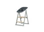 Chipolino Hochstuhl Quatro 4in1 Babywippe Lernturm Kinderstuhl Tablett Fußstütze grün