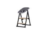 Chipolino Hochstuhl Quatro 4in1 Babywippe Lernturm Kinderstuhl Tablett Fußstütze dunkelgrau