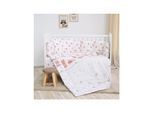 Lorelli Babybettwäsche-Set 5-tlg. Decke 140 x 95 cm Kissen 43 x 35 cm Nestchen beige/bär