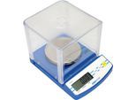 Kompaktwaage Adam DCT 302, Präzisionswaage mit Wägebereich 0,01 g- 0,3 kg, LC-Display, Netzanschluss/Batterie, B 147 x T 208 x H 150 mm, Kunststoff, weiß-blau