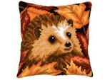 Kreuzstichkissen "Igel Herbst"
