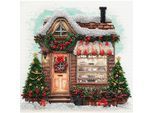 Perlen-Stickbild "Weihnachts-Laden", 20 x 20 cm