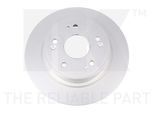 NK Bremsscheibe 312681 voll 282mm 9mm für HONDA