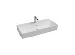 Isvea SistemaZ Waschtisch 10SF50090 Hahnloch, Überlauf, 90cm, weiß
