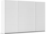 Kleiderschrank OTTO HOME "Mehrzweckschrank Aktenschrank Möbel Mietswohnung Schlafzimmer AVOLA", weiß (alpinweiß, leisten weiß), B:315cm H:210cm T:62cm, Holzwerkstoff, Schränke, Kleiderschrank, mit eleganten Zierleisten in Chrom, Schwarz oder Weiß MADE IN GERMANY