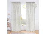 Gardine BRUNO BANANI "Tilo" Gr. 3, beige (taupe), B:140cm H:225cm, Ausbrenner, Polyester, Viskose, Gardinen, Gardine, transparent, Ausbrenner, gewebt, verschiedene Größen