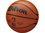 Basketball WILSON "NBA AUTHENTIC SERIES OUTDOOR SZ7" Gr. 7, braun, Bälle, Kinder, 7, Synthetik, Basketball