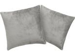 Kissenbezug OTTO HOME "Desner3, besonders weich im Griff, Cashmere-Touch", grau, B:40cm L:40cm, Microfaser, Obermaterial: 100% Polyester, Kissenbezüge, Kissenbezug, Kissenhülle mit Reißverschluss