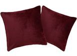 Kissenbezug OTTO HOME "Desner3", rot (bordeaux), B:40cm L:40cm, Microfaser, Obermaterial: 100% Polyester, Kissenbezüge, Kissenbezug, Kissenhülle mit Reißverschluss, Cashmere-Touch, kuschelig & weich