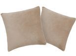 Kissenbezug OTTO HOME "Desner3, besonders weich im Griff, Cashmere-Touch", beige, B:40cm L:40cm, Microfaser, Obermaterial: 100% Polyester, Kissenbezüge, Kissenbezug, Kissenhülle mit Reißverschluss