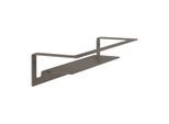 Herzbach Living Wandablage 21.820000.1.40 für Duschutensilien, Wandmontage, 300mm, black steel