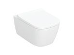 Geberit iCon WC-Set spülrandlos 503162001 WC mit WC-Sitz 35,5 x 53 cm, eckig, TurboFlush, Weiß