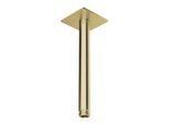 Herzbach Design iX PVD Deckenarm 21.964820.2.41 Brass Steel, für Regenbrause, 200mm, mit Rosette 70x70mm