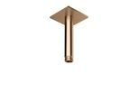 Herzbach Design iX PVD Deckenarm 21.964810.2.39 Copper Steel, für Regenbrause, 100mm, mit Rosette 70x70mm