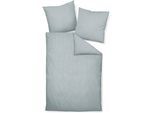 Bettwäsche JANINE "Edelflanell78060 21", silber, B/L: 155cm x 200cm, 1 Stk., 1 Stk., Feinflanell, B/L: 80cm x 80cm, Feinflanell, Obermaterial: 100% Baumwolle, Bettwäsche, Bettwäsche, mit Reißverschluss