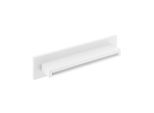 Herzbach Deep White Schwall-Wandauslauf 23.697000.1.07 346x80mm, für Wand-Aufputzmontage, weiß matt