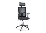 hjh OFFICE Home Office Bürostuhl BRETON B Stoff / Netzstoff mit Armlehnen